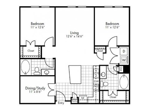 Lemmon Floor Plan at Vue Greenville, Texas